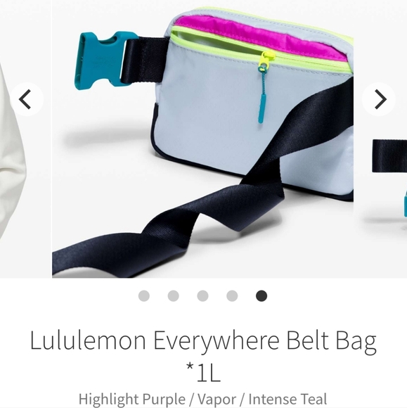 Lululemon Everywhere Belt Bag, Highlight Purple / Vapor / Intense Teal. - Picture 16 of 16